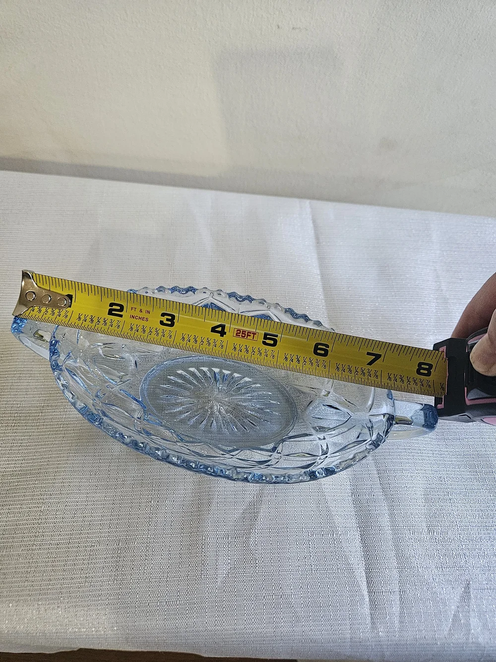 Imperial Glass Ice‎ Blue Decorative Dish